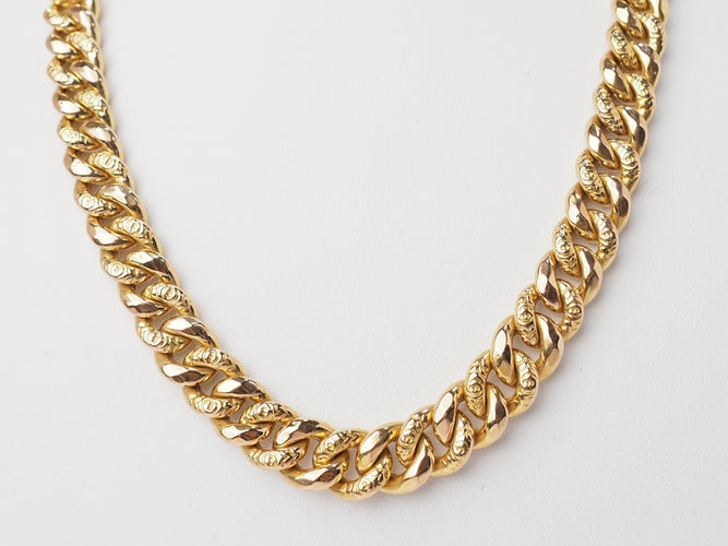 Collier Collier maille américaine en or jaune 18 ct 58 Facettes 33476