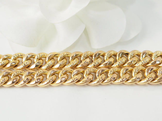 Collier Collier maille américaine en or jaune 18 ct 58 Facettes 33476