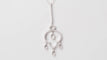 Collier Collier avec pendentif en or blanc 18 kt et diamants 58 Facettes 32966