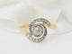 Bague 54.5 Bague tourbillon en or jaune et blanc 18 kt et diamants 58 Facettes 33317