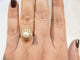Bague 53.5 Bague vintage en or jaune 18 ct, perle de culture et diamants 58 Facettes 33538
