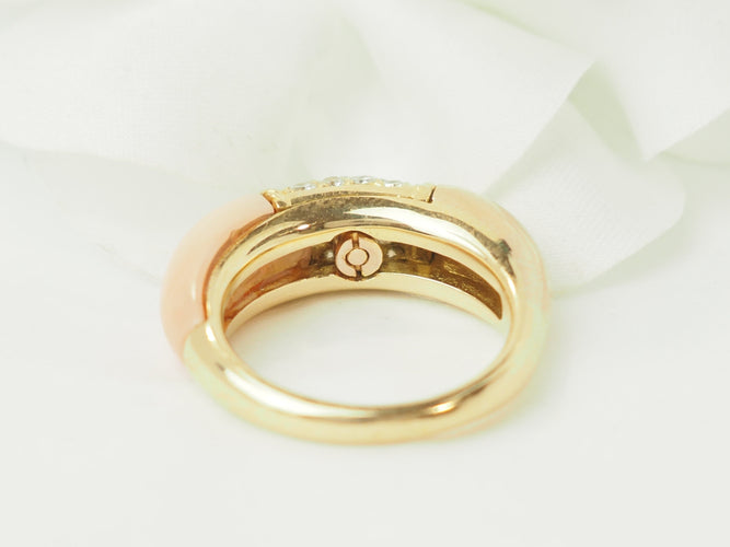 Bague 54 Van Cleef & Arpels Philippine - Bague en or jaune et diamants 58 Facettes 33591