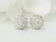 Boucles d'oreilles Puces d’oreilles en or blanc 14 ct et diamants 58 Facettes 33522