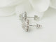 Boucles d'oreilles Puces d’oreilles en or blanc 14 ct et diamants 58 Facettes 33522