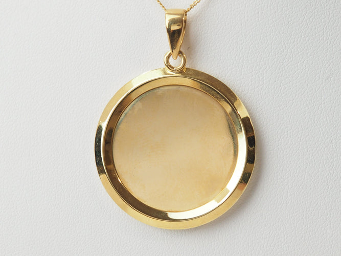 Pendentif Augis - Pendentif médaille d’amour en or jaune 18 ct, diamants et rubis 58 Facettes 32493