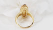 Bague 59.5 Bague marquise en or jaune et blanc 18 ct et diamants 58 Facettes 33010
