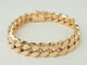 Bracelet Bracelet vintage maille gourmette en or rose 18 ct 58 Facettes 33625