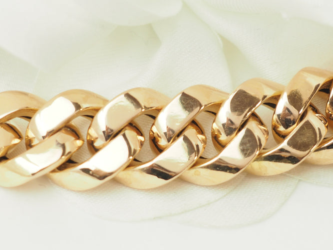 Bracelet Bracelet vintage maille gourmette en or rose 18 ct 58 Facettes 33625