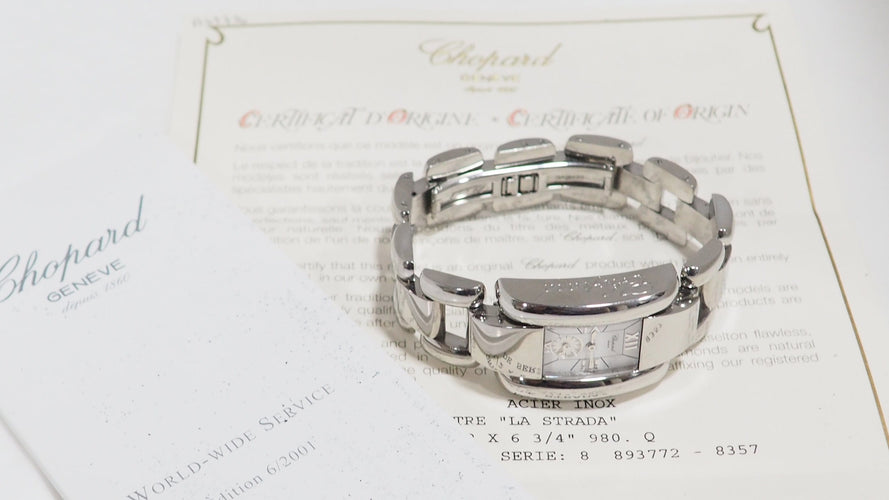 Montre Chopard La Strada - Montre en acier à quartz 58 Facettes 32638