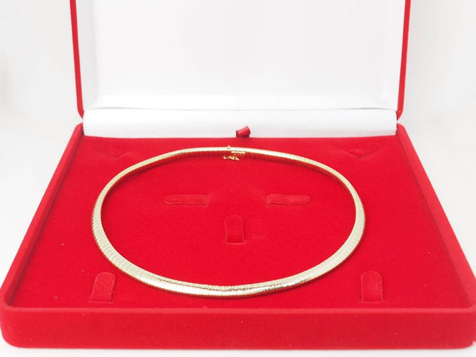 Collier Cartier Tubogas - Collier ras-de-cou en or jaune et blanc 18 ct 58 Facettes 33081