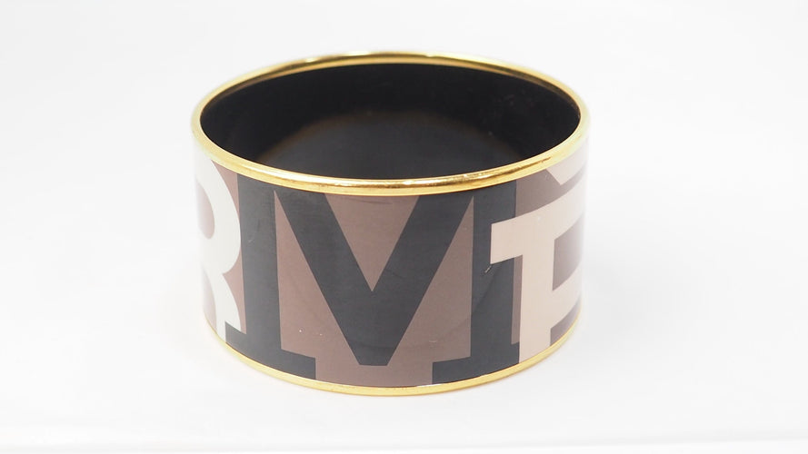 Bracelet Hermès - Bracelet manchette en émail multicolore 58 Facettes 32652