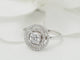Bague 52 Bague solitaire en or blanc 18 ct et diamants 58 Facettes 29912