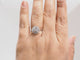 Bague 52 Bague solitaire en or blanc 18 ct et diamants 58 Facettes 29912