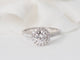 Bague 53 Bague solitaire en or blanc 18 kt et diamants 0,82 ct 58 Facettes 31189/30918