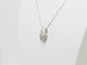 Collier Collier pendentif dôme en or blanc 18 kt et diamants 58 Facettes 27313/27307