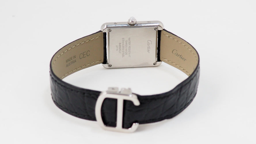 Montre Cartier Tank Solo - Montre en acier à quartz (2716) 58 Facettes 32725