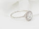 Bague 53 Bague solitaire en or blanc 18 kt et diamants 0,72 ct 58 Facettes 31788/32448
