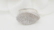 Bague 52.5 Bague pavée en or blanc 18 kt et diamants 58 Facettes 18487