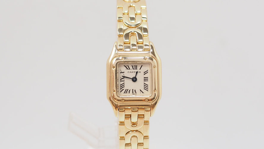 Montre Cartier Mini Panthère - Montre en or jaune 18 kt, réf. 1130 58 Facettes 32737