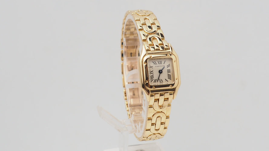 Montre Cartier Mini Panthère - Montre en or jaune 18 kt, réf. 1130 58 Facettes 32737