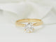 Bague 52.5 Bague solitaire en or jaune 18 ct avec diamant 0,97 ct 58 Facettes 33118