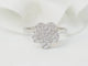 Bague 52 Bague fleur en or blanc 18 ct et diamants 58 Facettes 21524