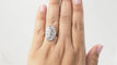 Bague 55 Bague Art Déco en or blanc 18 ct et diamants 58 Facettes 32792
