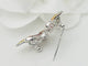 Broche Broche papillon en or blanc 18 ct, diamants, citrine, topaze et péridot 58 Facettes 33134