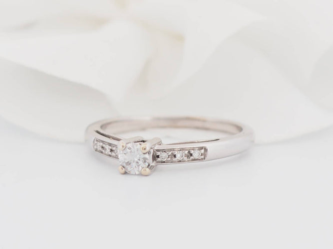 Bague 50 Mauboussin Sel de ma vie - Bague solitaire en or blanc et diamants 58 Facettes 31102