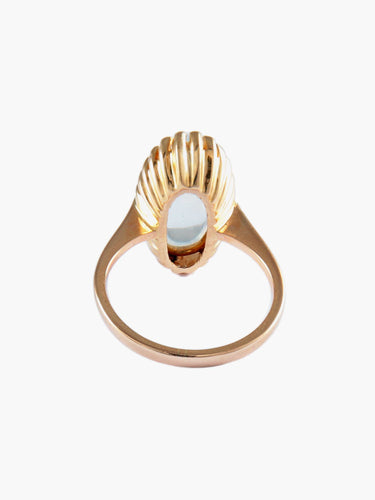 Bague 48 Bague ovale en or jaune 18k sertie d’un quartz 58 Facettes BO/130099