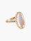 Bague 48 Bague ovale en or jaune 18k sertie d’un quartz 58 Facettes BO/130099