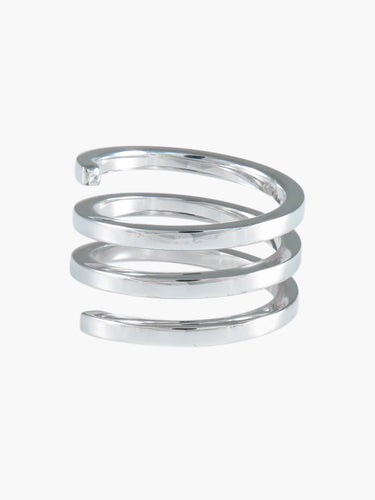 Bague Or Blanc / 52 Dinh Van - Bague Spirale grand modèle en or blanc 18k 58 Facettes BO/220002 STA