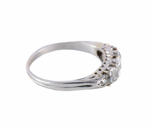 Bague 57 Bague «Chimère» Art déco en platine et diamants 58 Facettes BO/220095 NSS