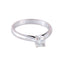 Bague 59 Bague solitaire en or blanc 18 carats et diamant 0,25 ct 58 Facettes BO/220098 NSS