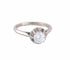 Bague 55 Bague solitaire en or blanc 18 carats et diamant 0,50 ct 58 Facettes BO/220063-64 RIV