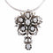 Collier Collier pendentif broche en or blanc et argent serti de diamants 58 Facettes BO/220138