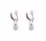 Boucles d'oreilles Boucles d'oreilles demi-créoles "Stone" en or blanc 18k et diamants 58 Facettes BO/220046