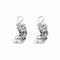 Boucles d'oreilles Clips d’oreilles tressées pavées en or blanc 18k et diamants 58 Facettes BO/220092