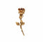 Broche Broche rose en or jaune 18k et rubis 58 Facettes BO/220062-RIV