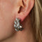 Boucles d'oreilles Clips d’oreilles tressées pavées en or blanc 18k et diamants 58 Facettes BO/220092
