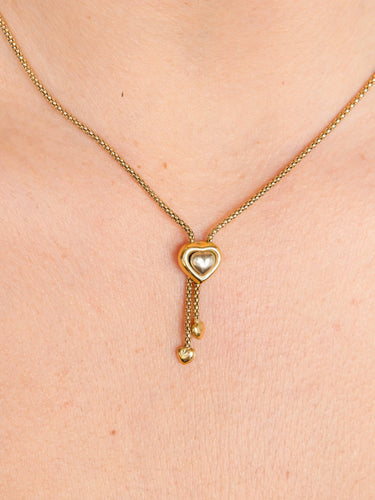 Collier Or Jaune Collier cœur en or jaune 18 carats 58 Facettes BO/220016 NSS