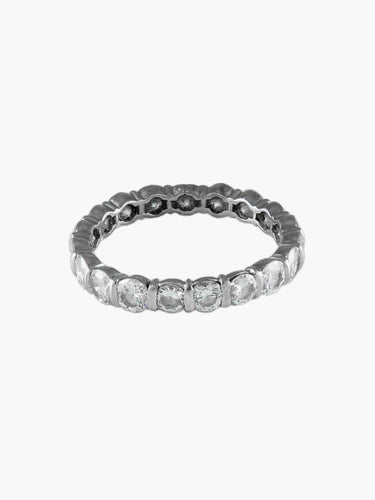 Bague 63 Bague alliance américaine en or blanc 18 carats et diamants 58 Facettes BO/200013