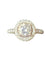 Bague 54 Solitaire Diamant 1,03 (H/SI1) Halo en or blanc 58 Facettes