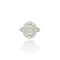 Ring 52 Ring Art Deco aus Platin und Diamanten 58 Facettes