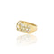 Bague 55 Bague en or jaune 18k avec dégradé de diamants 58 Facettes