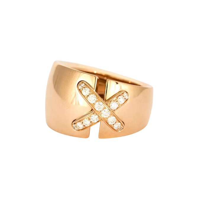 CHAUMET - Anello Chaumet Liens Diamanti XL in oro rosa