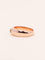 Bague 53.5 Bague jonc en or rose 18 carats avec diamant taille ancienne 0,40 ct 58 Facettes 1176.4