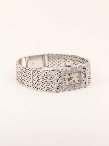 Montre Montre Art déco de dame en or blanc 18 carats et diamants 58 Facettes 1181.7