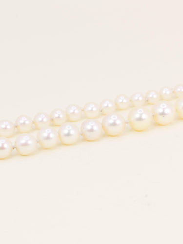 Collier Boucheron - Collier de perles de culture, fermoir en or blanc 18 carats 58 Facettes 1205.6