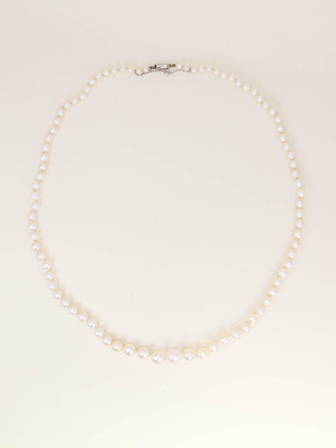 Collier Boucheron - Collier de perles de culture, fermoir en or blanc 18 carats 58 Facettes 1205.6